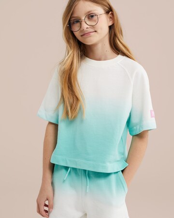 WE Fashion Футболка в Зеленый: спереди