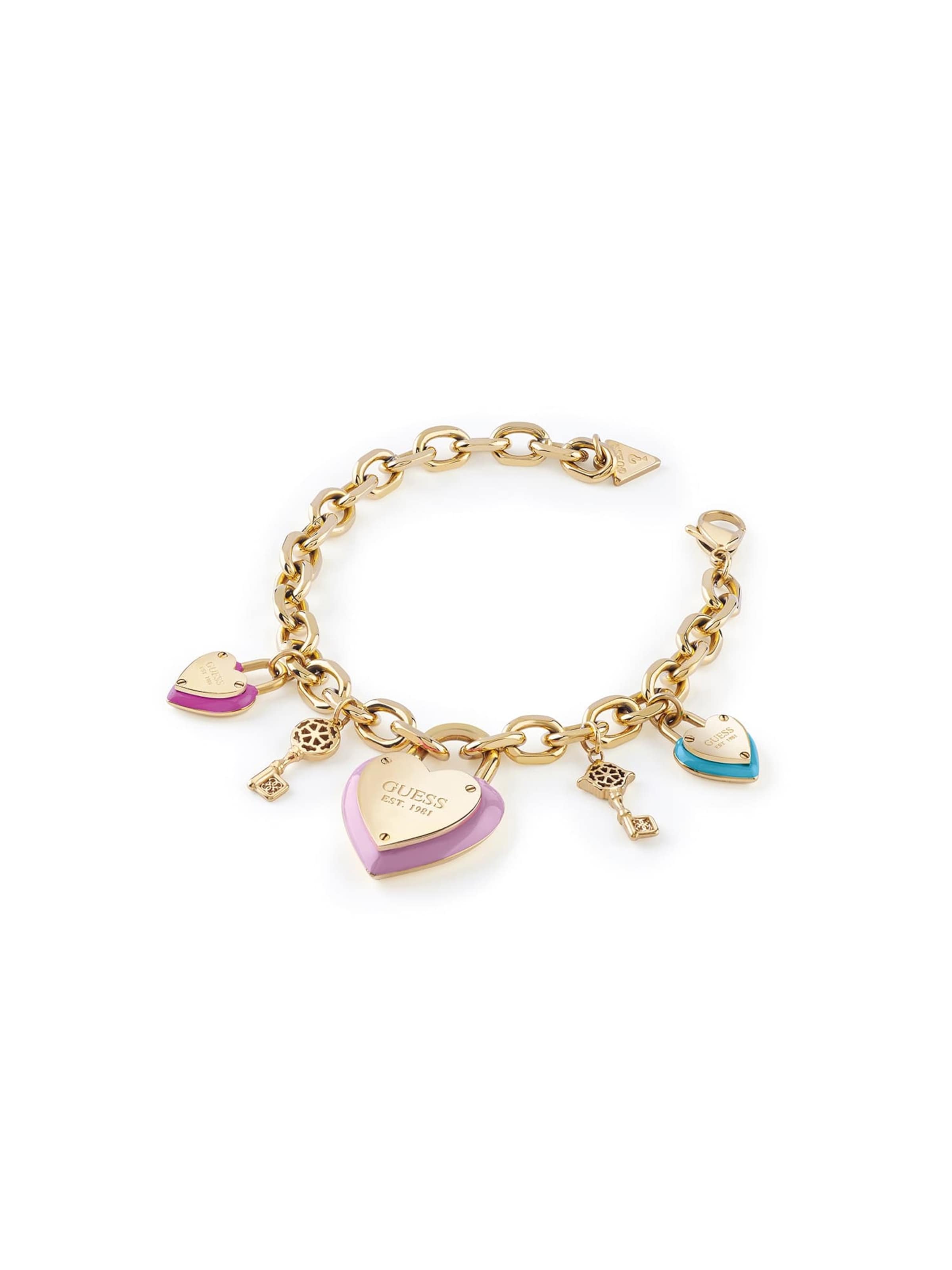 GUESS Bracelet ' All You Need Is Love' in Gold: front
