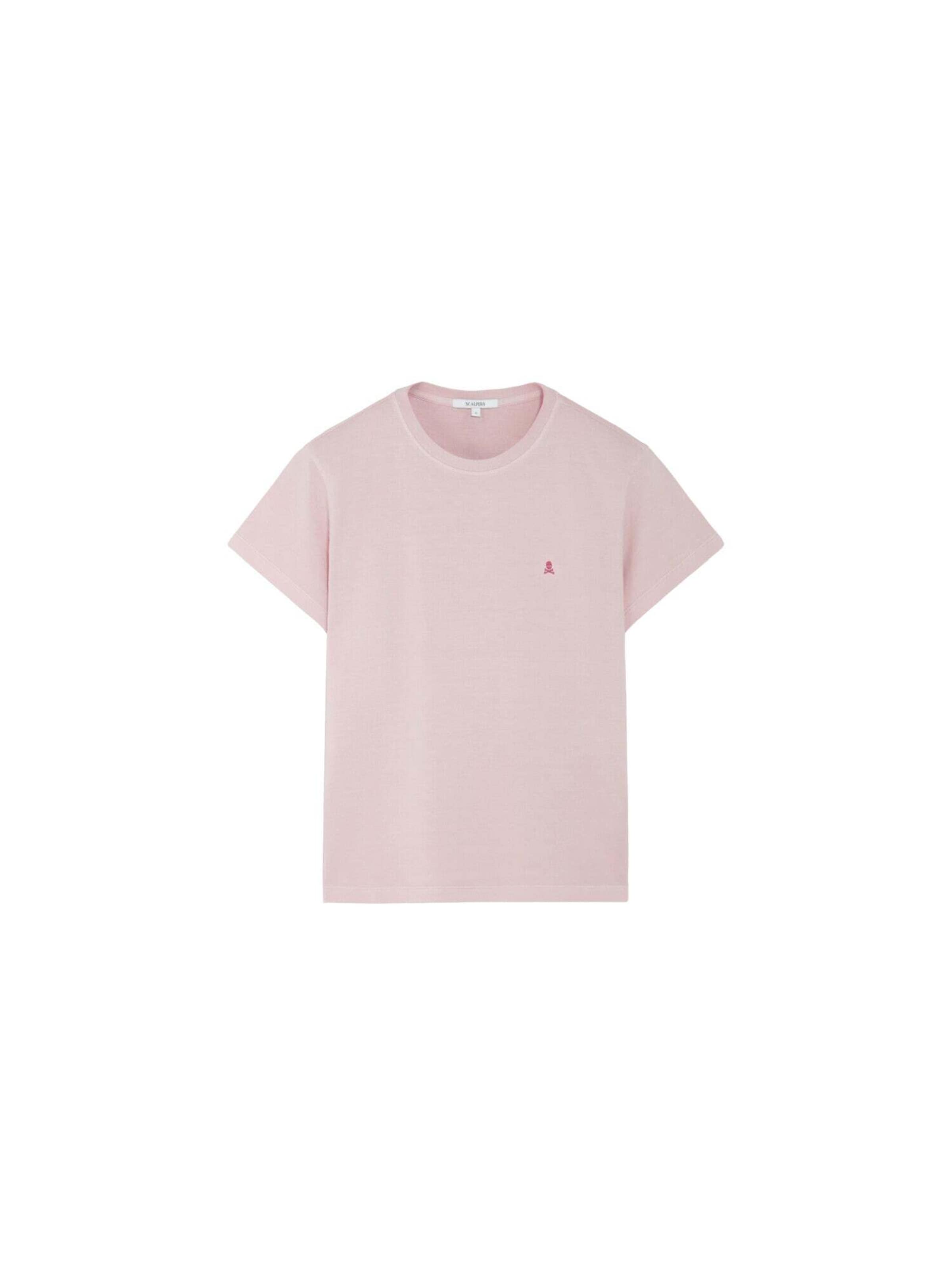 T-shirt Scalpers en rose : devant