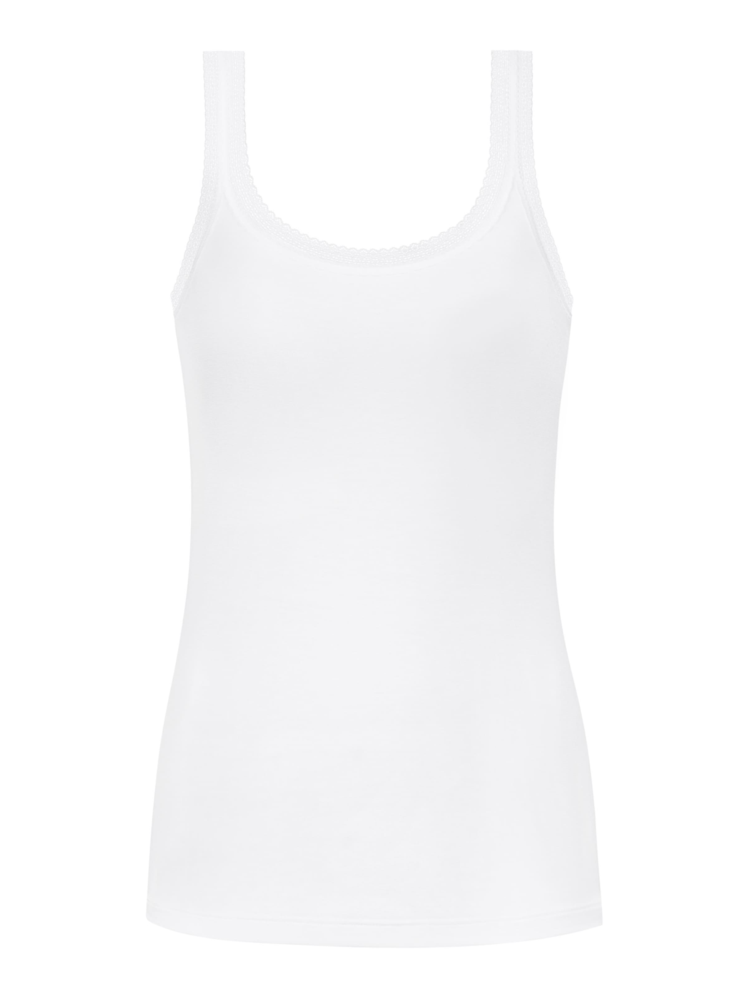Maillot de corps Mey en blanc : devant