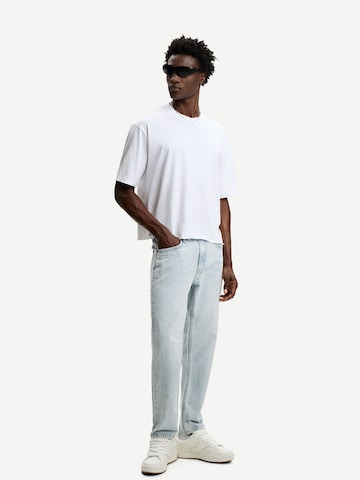 Regular Jean Bershka en bleu : devant