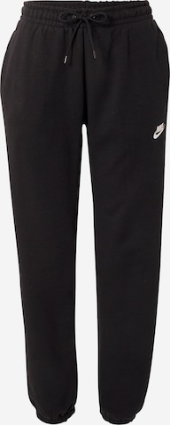 Nike Sportswear Tapered Pants in Black: front