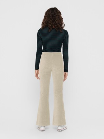 ONLY Flared Broek 'ONLFENJA' in Beige