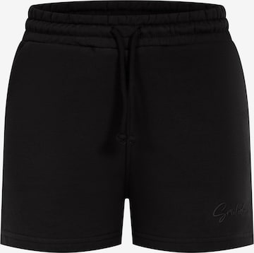 Pantalon Smilodox en noir : devant