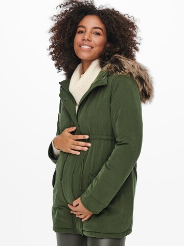 Only Maternity Prechodná parka - Zelená