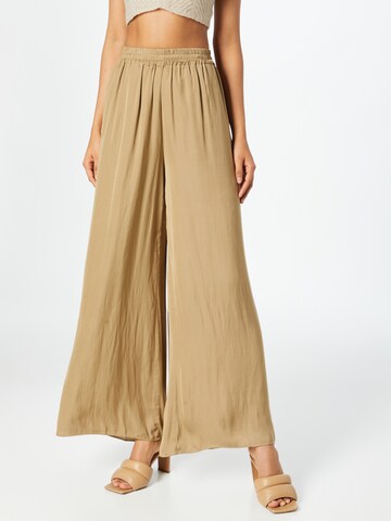 CATWALK JUNKIE Wide leg Broek 'ALEXANDRA' in Bruin: voorkant