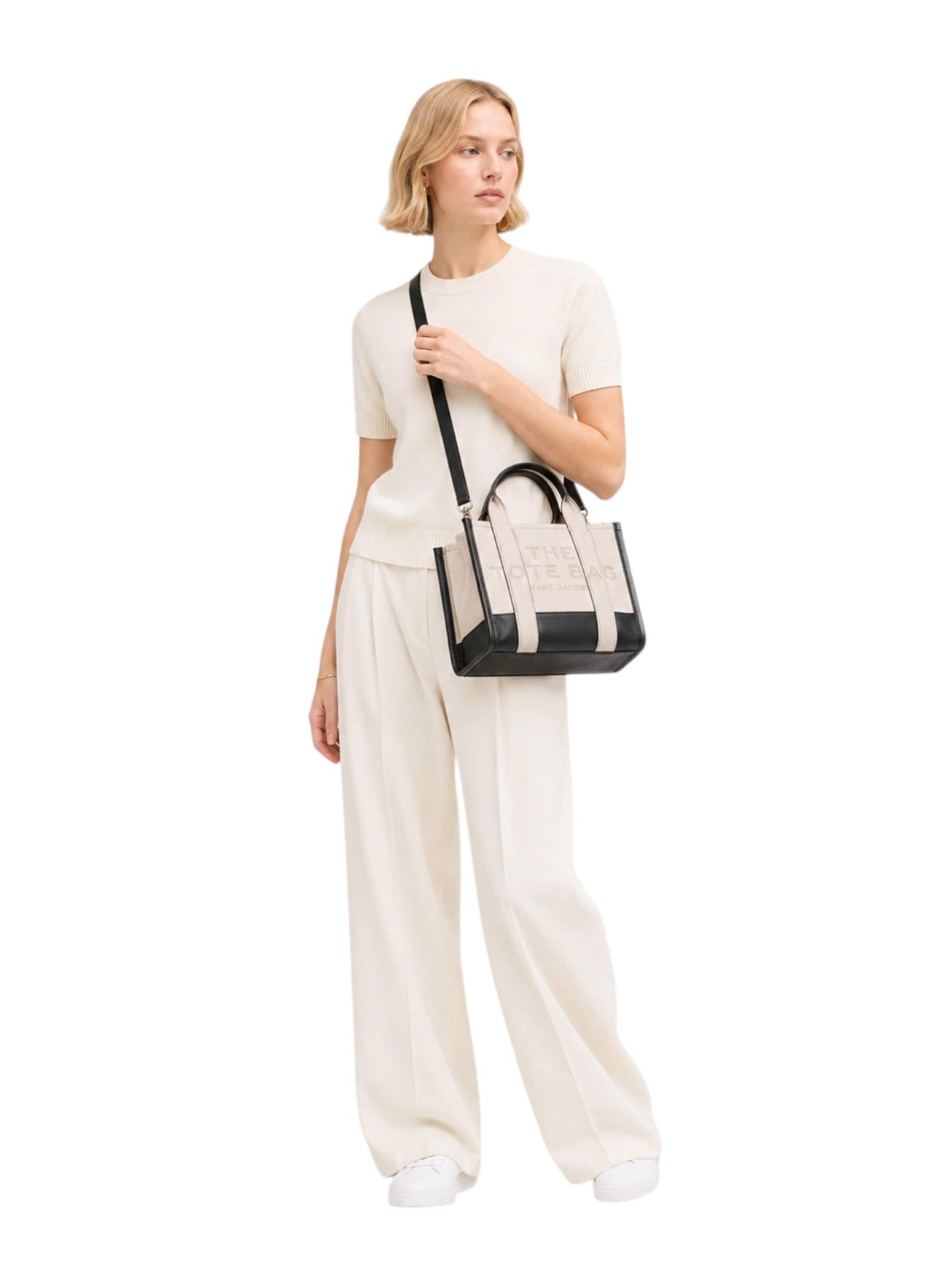 Borsa a mano 'Medium Tote' di Marc Jacobs in bianco: frontale