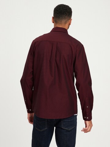 CROSS JEANS Regular Fit Hemd  ' 35451 ' in Rot
