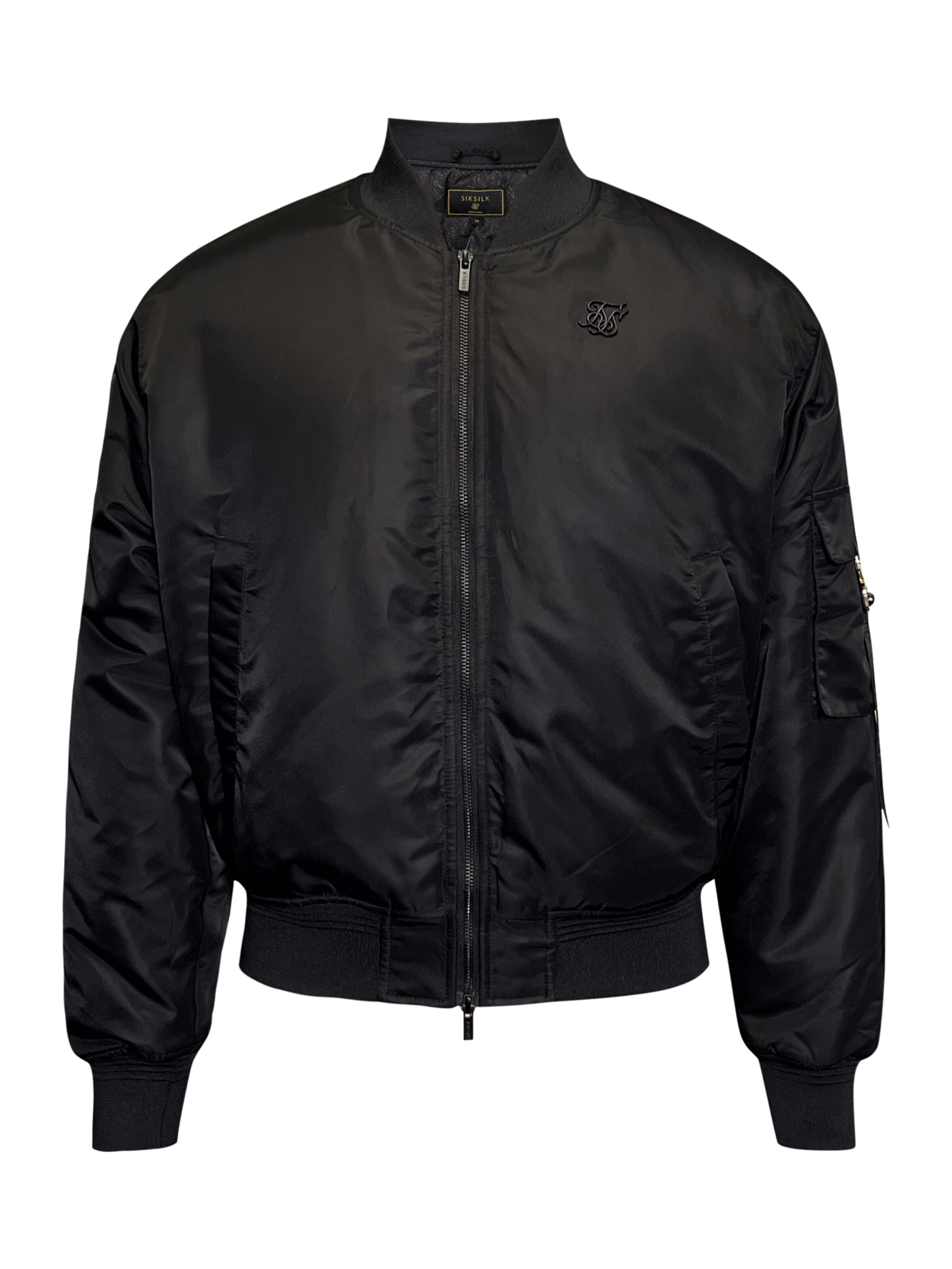 SikSilk Tussenjas in de kleur Zwart, Productweergave