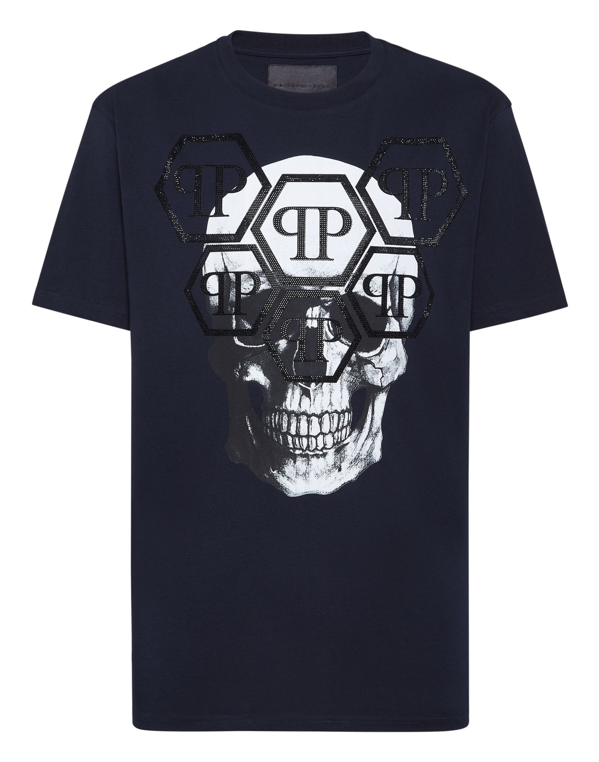 Philipp Plein Shirt 'Skull' in Blue: front