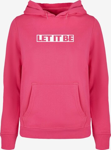 Merchcode Sweatshirt 'Beatles' in Pink: predná strana
