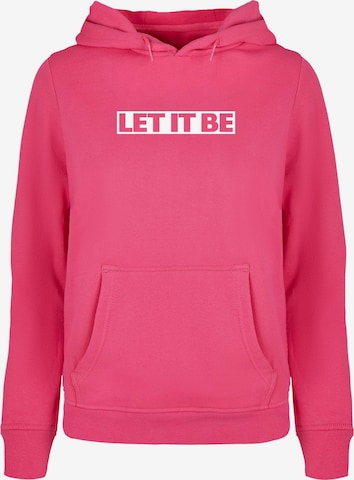 Merchcode Sweatshirt 'Beatles' in Roze: voorkant