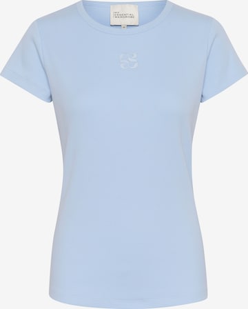 T-shirt My Essential Wardrobe en bleu : devant