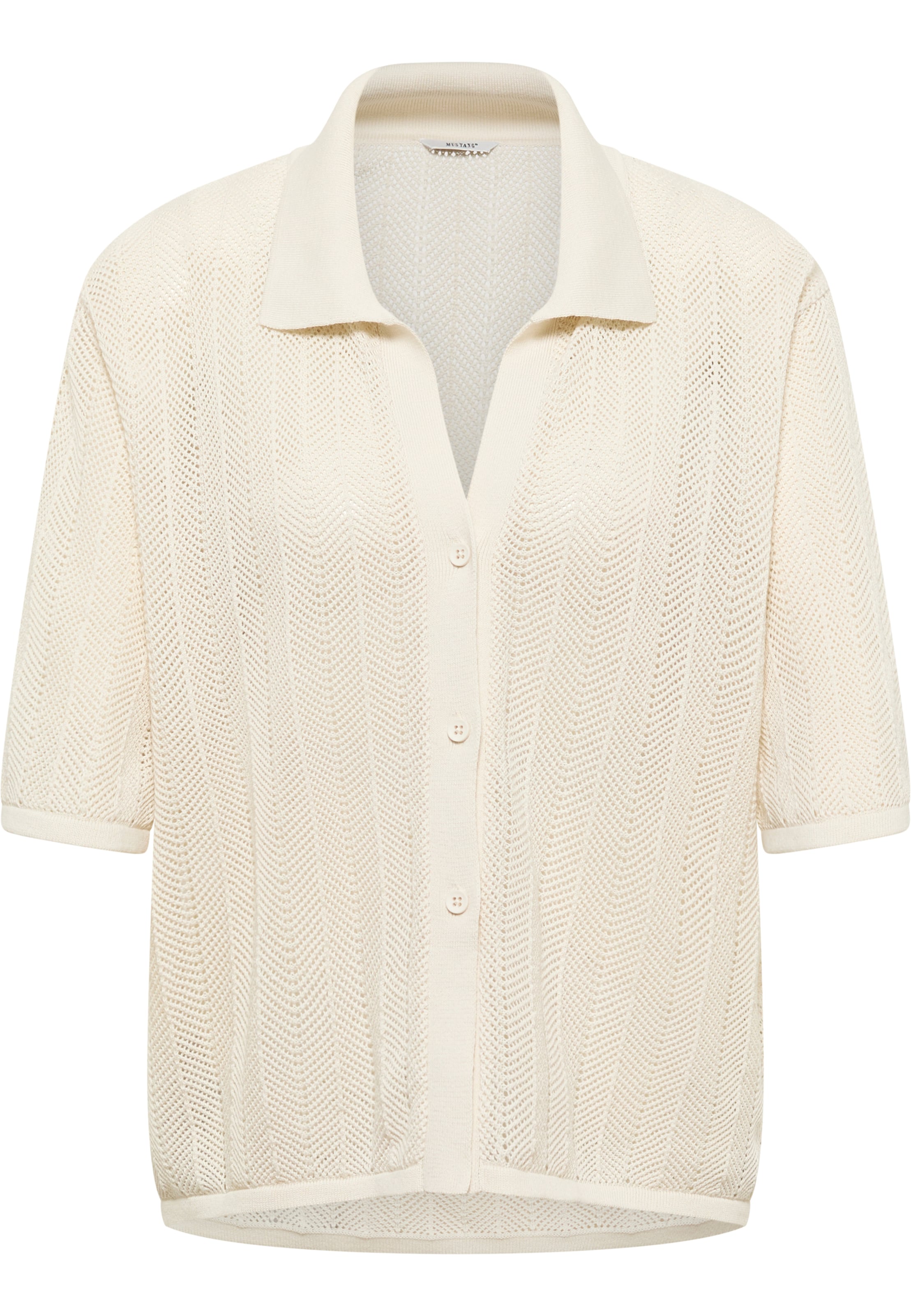 MUSTANG Bluse 'Style Alva' in Beige: Vorderseite