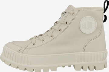 Palladium Lace-up boots 'Pallashock' in Beige