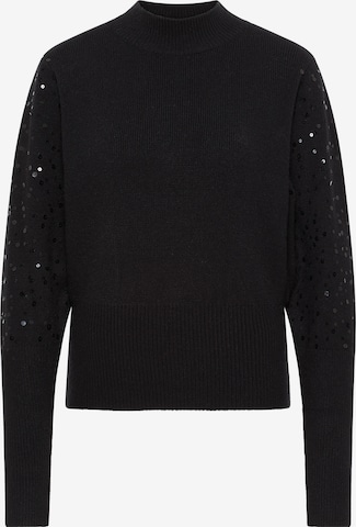 Pull-over faina en noir : devant