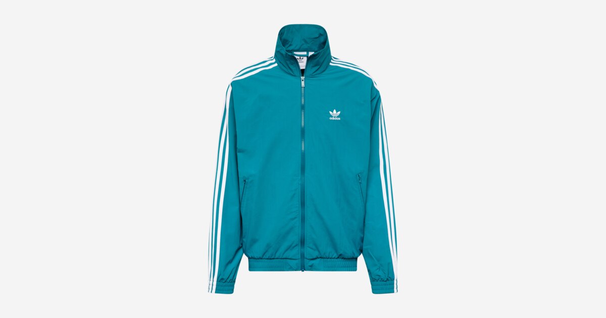 ADIDAS ORIGINALS Between Season Jacket Adicolor Firebird in Green ABOUT YOU