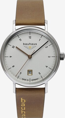 Bauhaus Analog Watch in Silver: front
