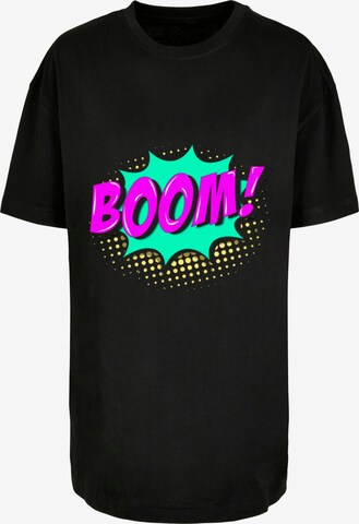 Merchcode Shirt 'Boom Comic' in Zwart: voorkant