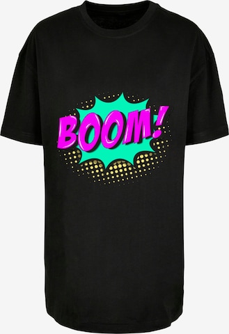 Merchcode T-Shirt 'Boom Comic' in Schwarz: predná strana