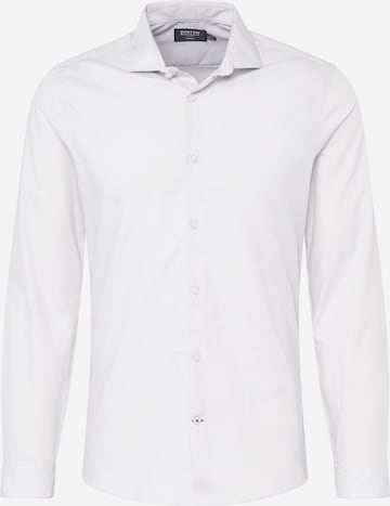 Coupe regular Chemise BURTON MENSWEAR LONDON en gris : devant