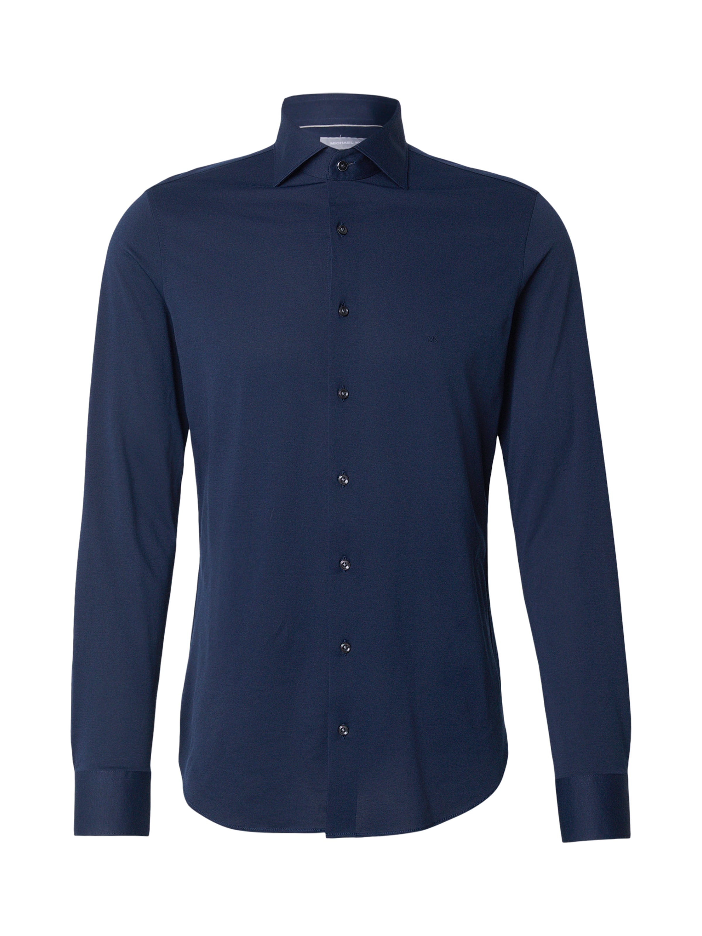 Michael Kors Slim fit Overhemd in Blauw: voorkant