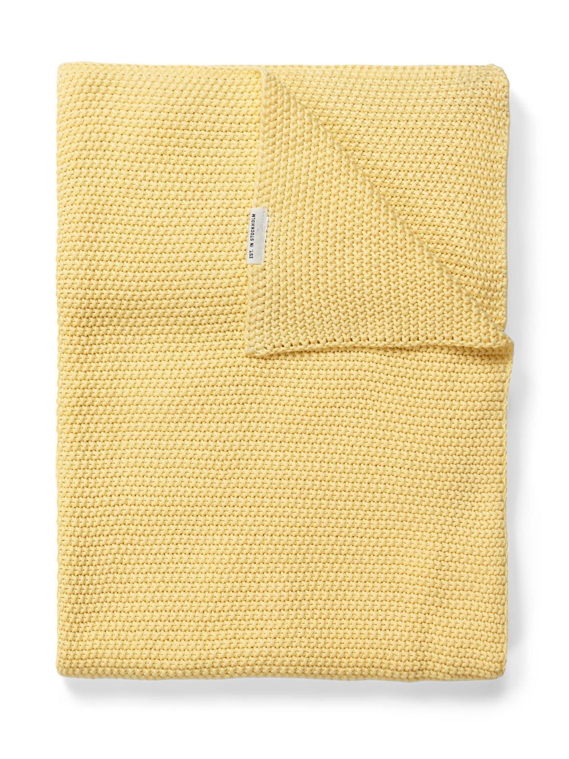 Marc O'Polo Decke 'Nordic' in Gelb: Vorderseite