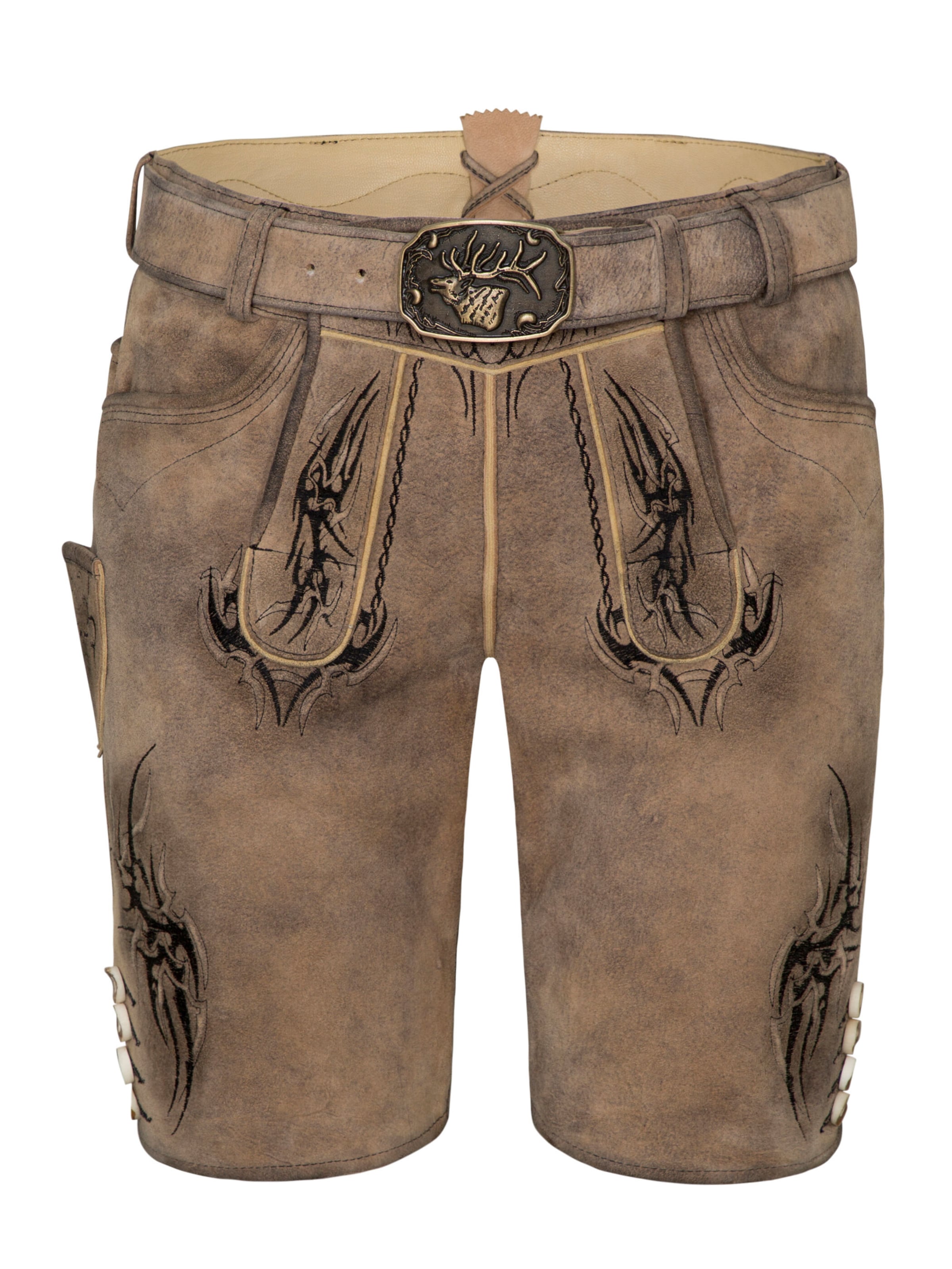 SPIETH & WENSKY - Regular Calças tradicionais 'Fulvier' em castanho: frente