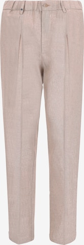 Distretto12 Trousers with creases 'Ban T. Certo' in Beige: front