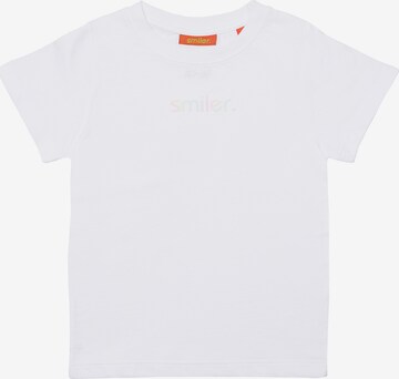 T-Shirt smiler. en blanc : devant