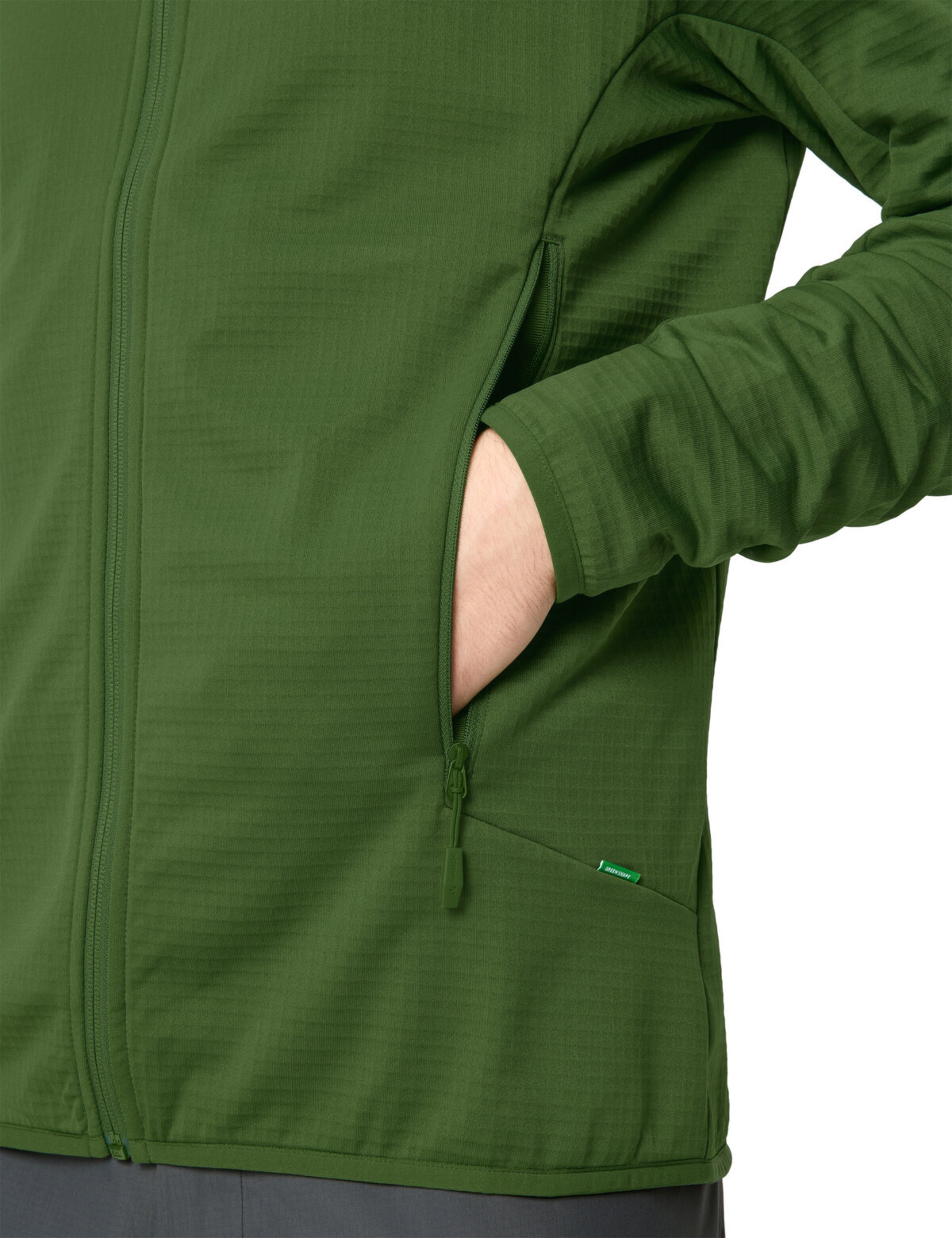 VAUDE Athletic fleece jacket 'Monviso' in Green
