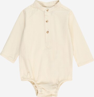 Wheat Rompertje/body 'Victor' in Beige: voorkant