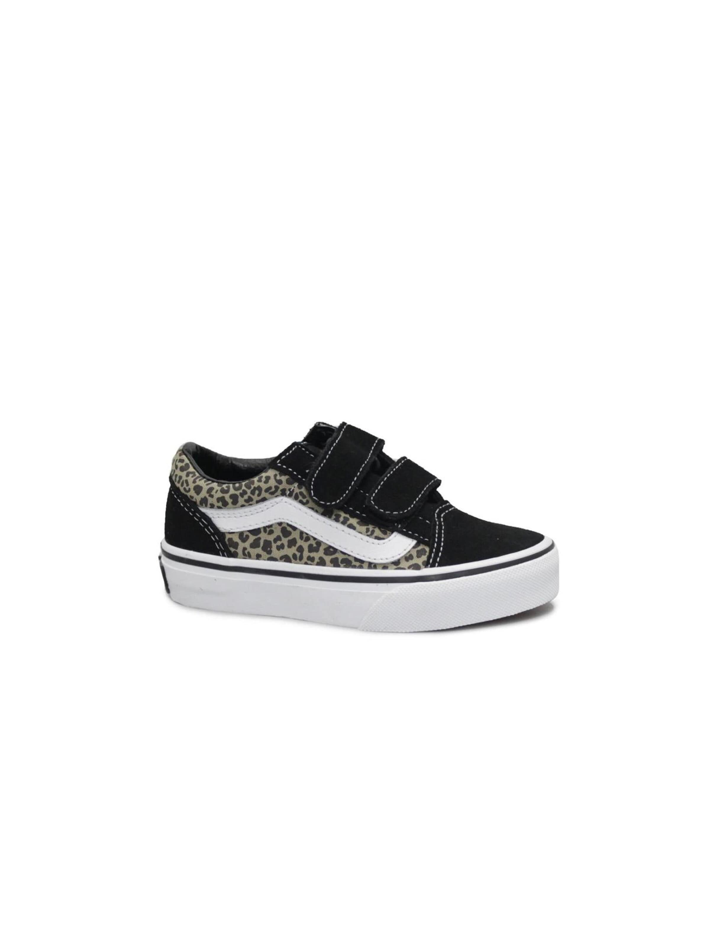 VANSTenisice 'VANS OLD SKOOL V21YY61  leopard black nero scarpe bambina sneakers strappi animalier' - crna boja: prednji dio