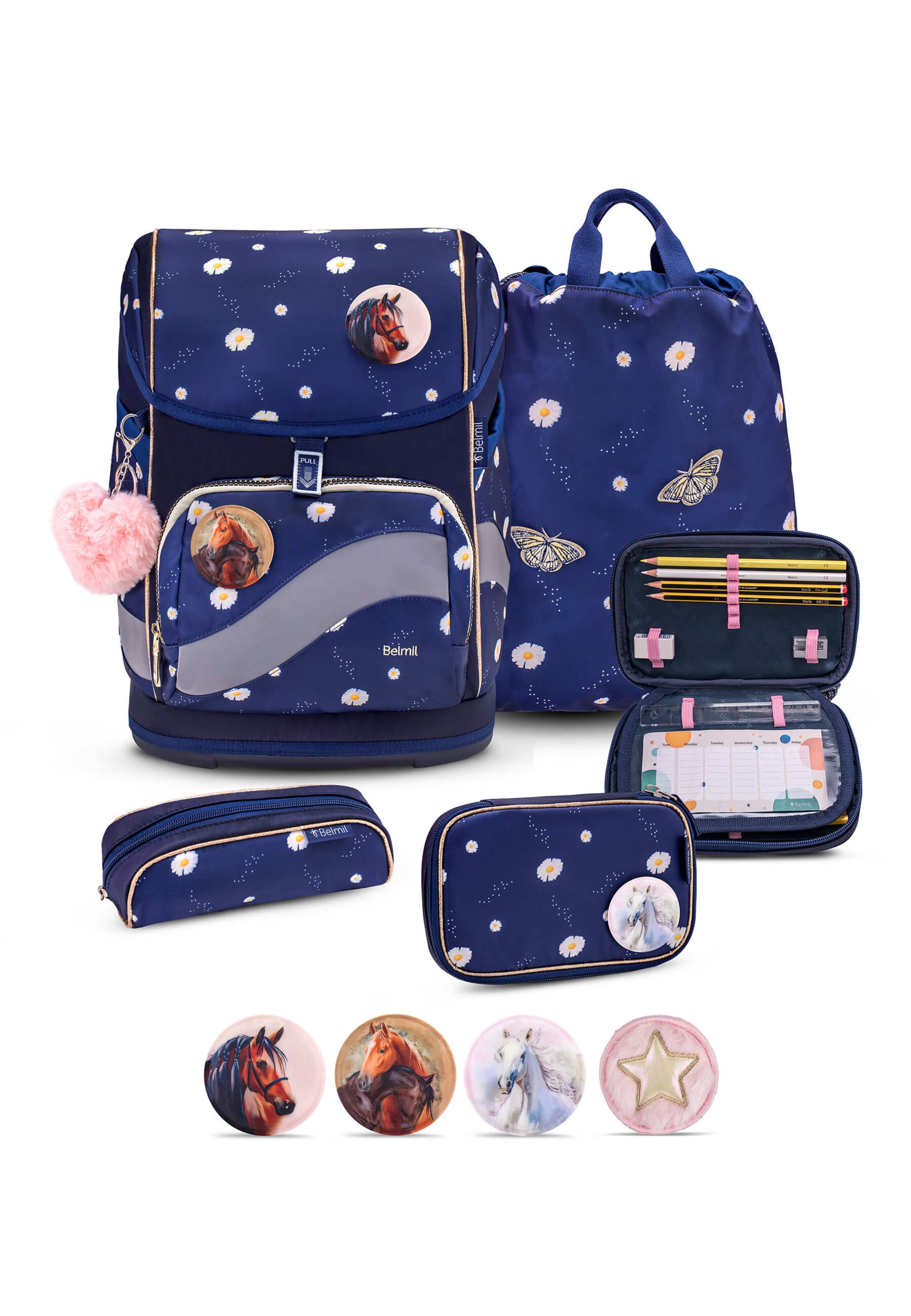 Belmil Backpack in Blue: front