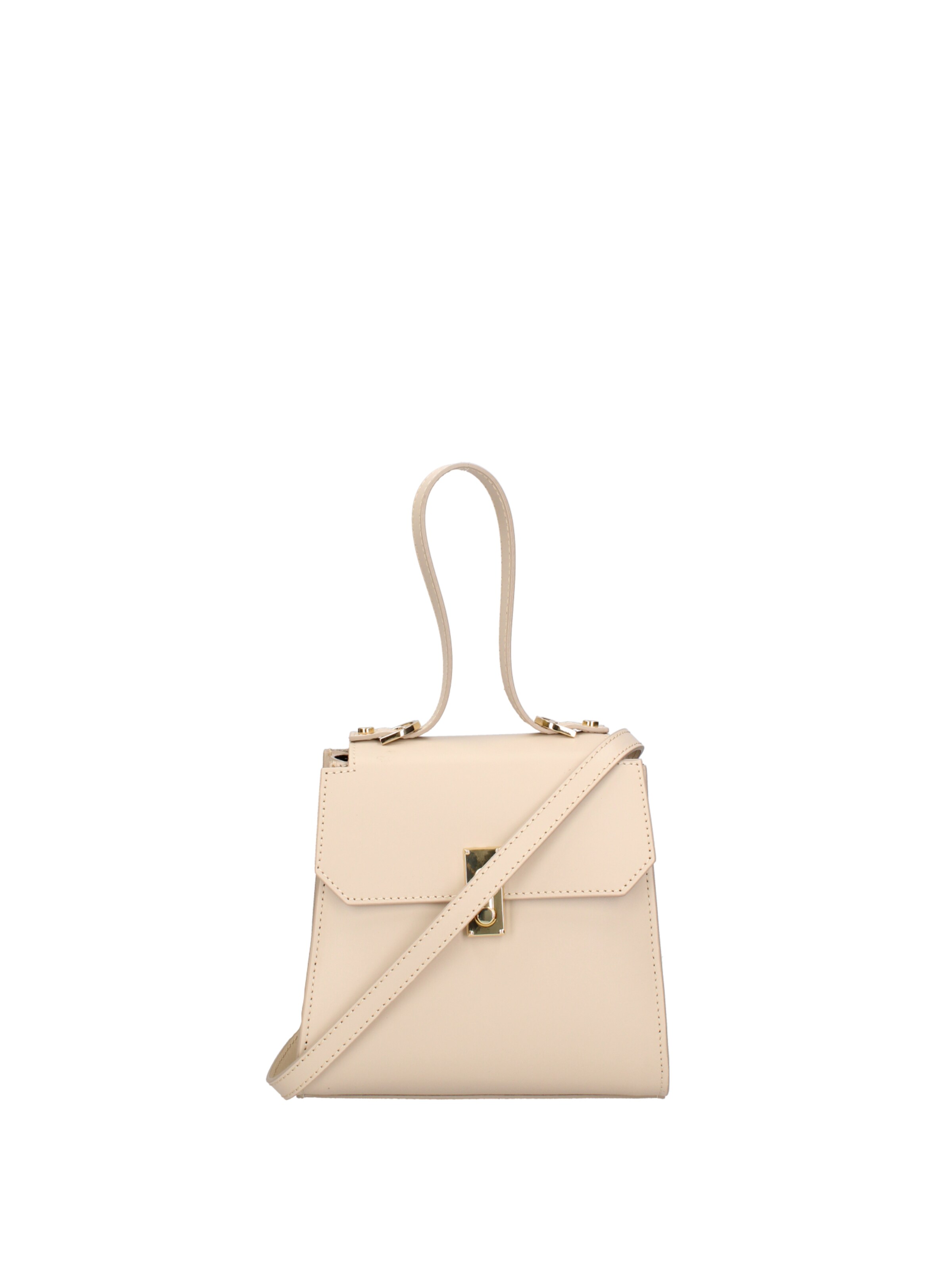 Borsa a mano di Viola Castellani in beige: frontale