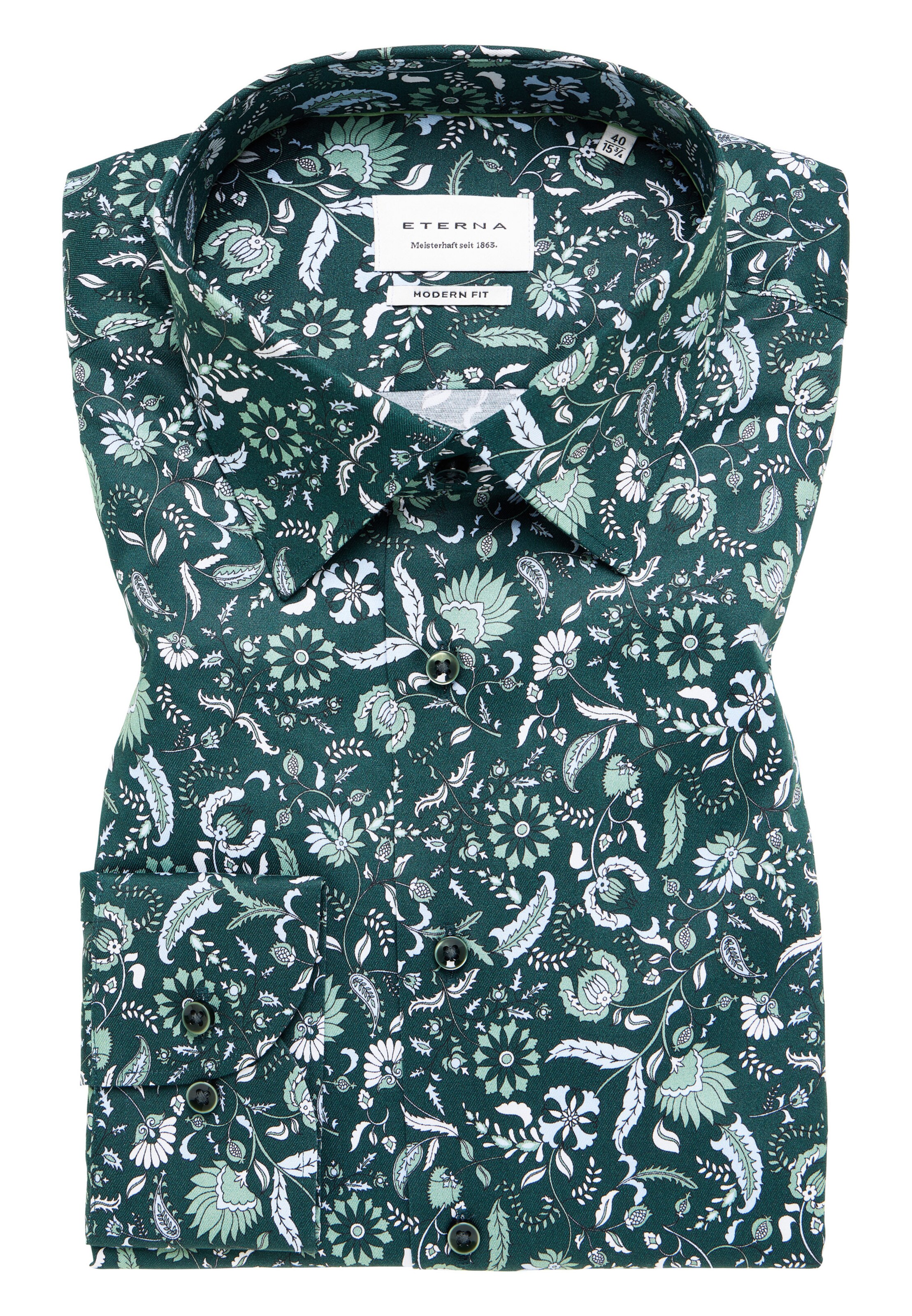 ETERNA Regular fit Business shirt in Green