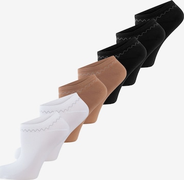 Nur Die - Calcetines invisibles ' Schuhsöckchen ' en beige: frente