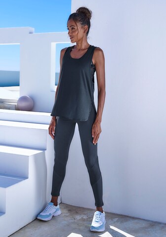LASCANA ACTIVE Top w kolorze niebieski