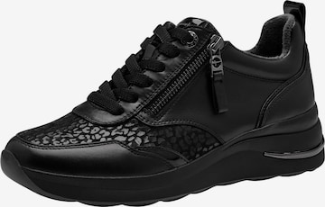 Baskets basses Tamaris en noir : devant