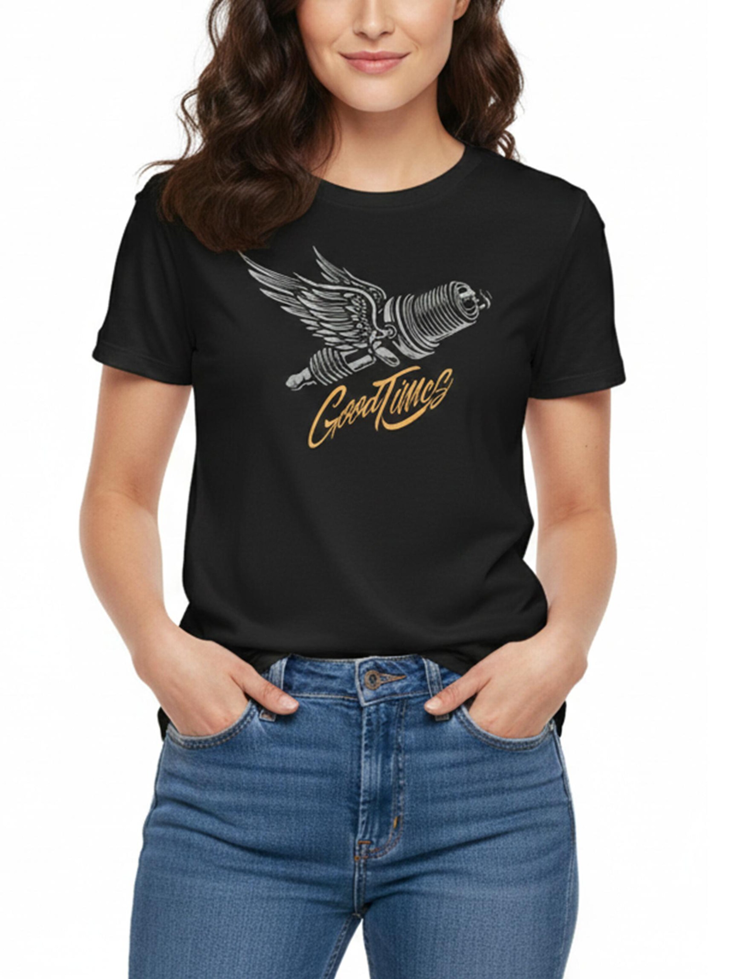 MAKAYA Shirt 'Zündkerze'‌‌‌‌ in Schwarz