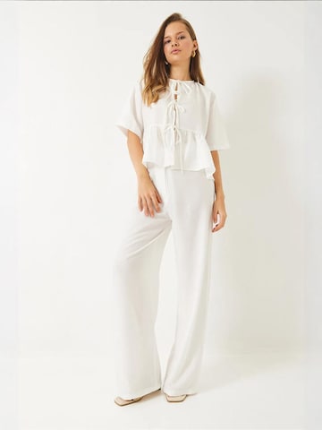 Bianco Lucci - Calças de fato em branco