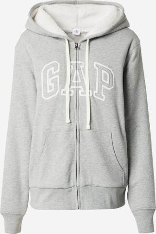 Veste de survêtement GAP en gris : devant