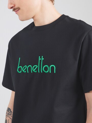 melns UNITED COLORS OF BENETTON T-Krekls