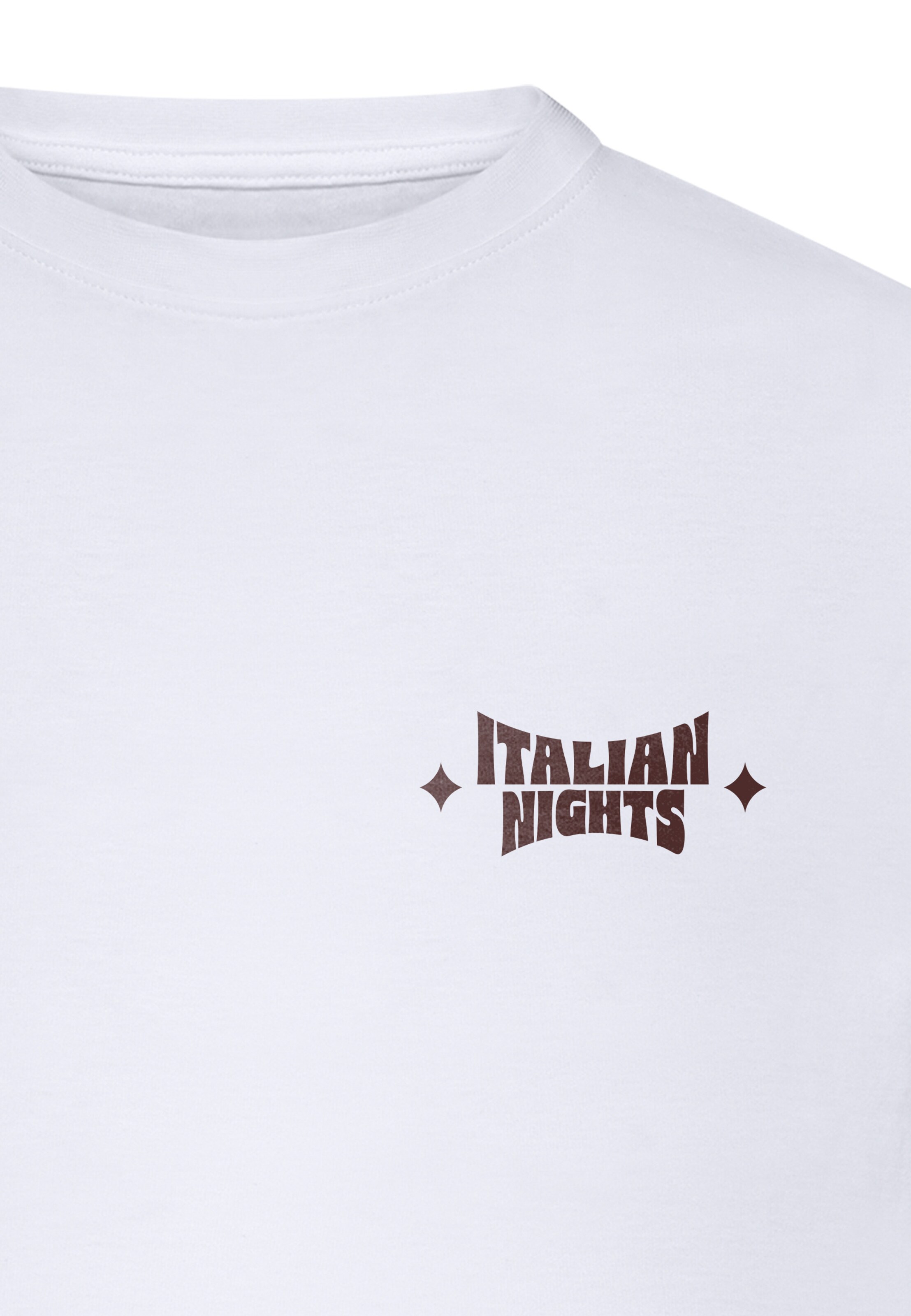 Maglietta 'Italian Nights' di Mister Tee in bianco