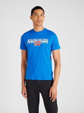 NAPAPIJRI Shirt 'S-AYLMER' in Blauw: voorkant
