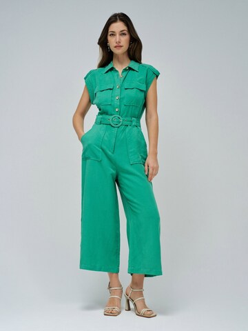 Salsa Jeans Jumpsuit in Groen: voorkant