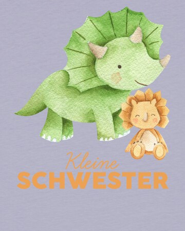 watabout.kids T-Shirt ' Dinosaurier 07 Kleine Schester' in Lila