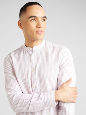 Only & Sons Slim fit Button Up Shirt 'CAIDEN' in Purple
