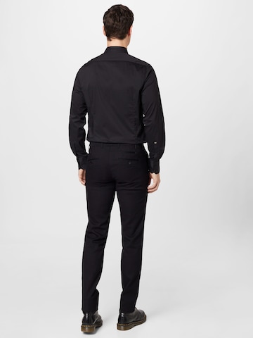 BRAX - Slimfit Calças chino 'Fabio' em preto