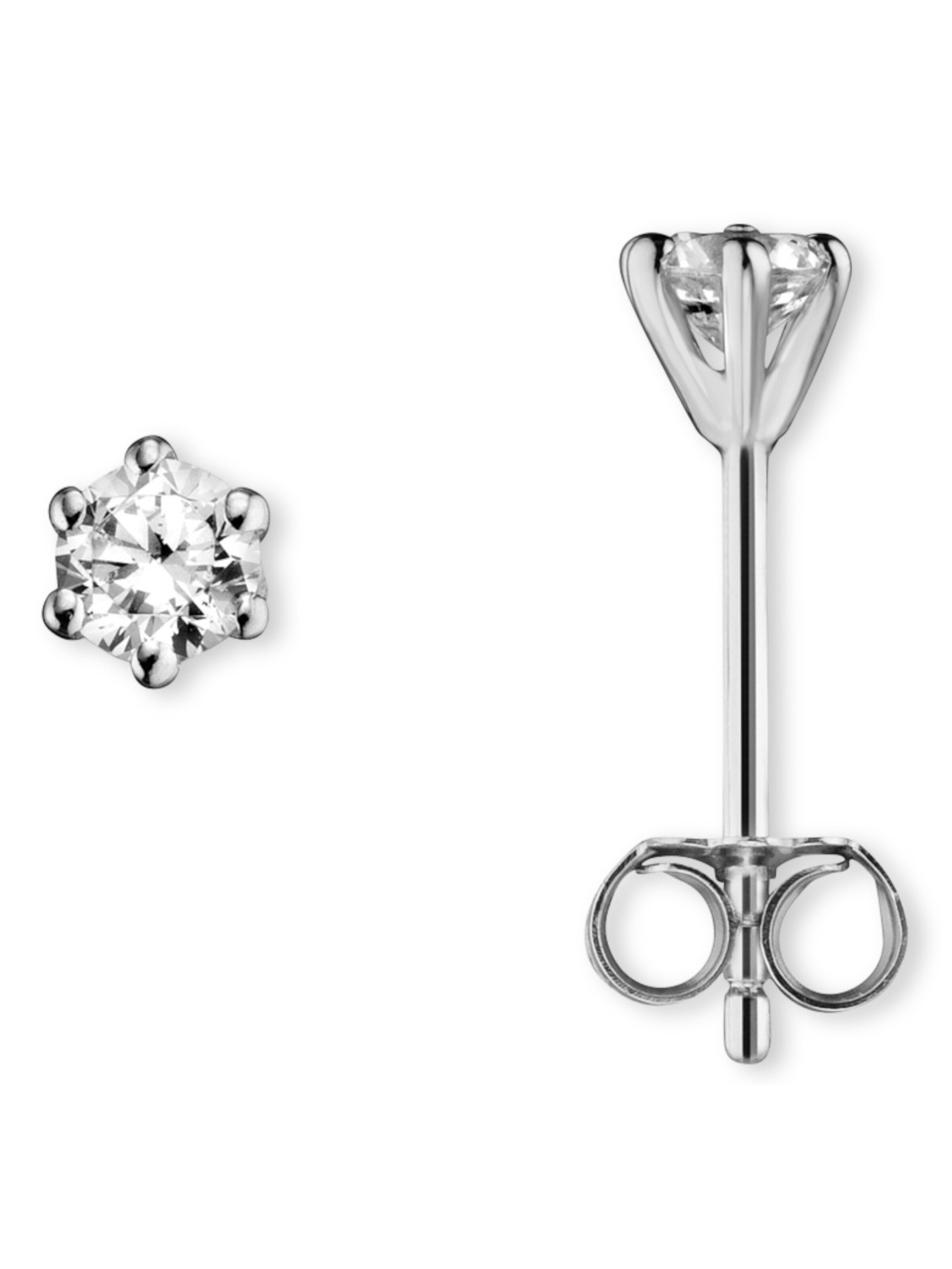 ONE ELEMENT Ohrringe in Silber: Vorderseite